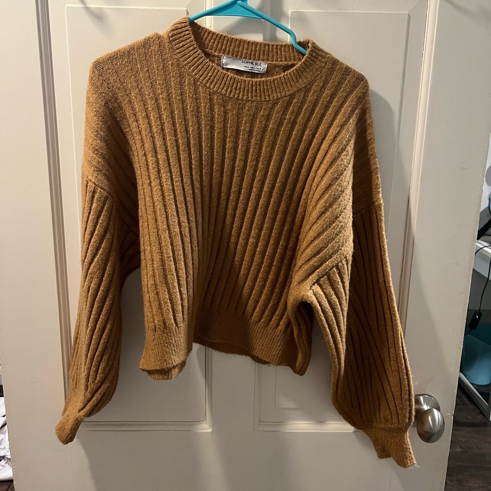 Sophie Rue Ribbed Camel Sweater